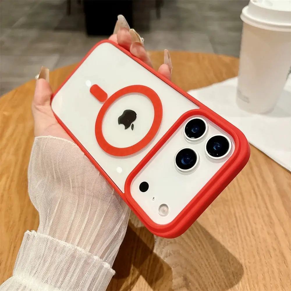 Shockproof MagSafe Magnetic Phone Case Transparent Acrylic Cover For Iphone Models With Shock Protection