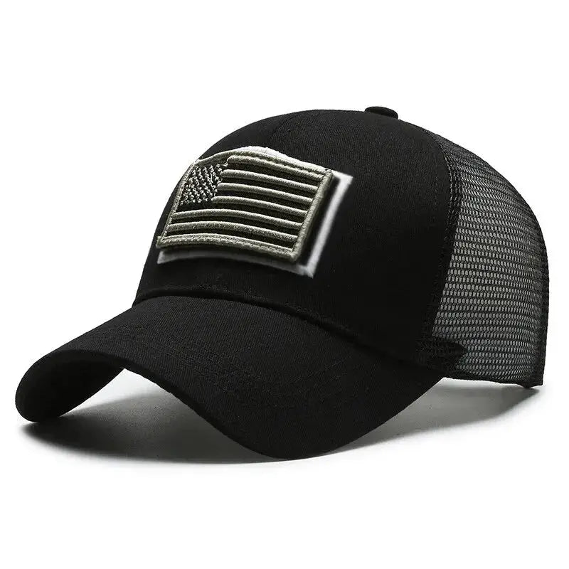 Unisex Mesh Baseball Cap Breathable Sun Protection Adjustable Fit Spring Summer Embroidered Hat