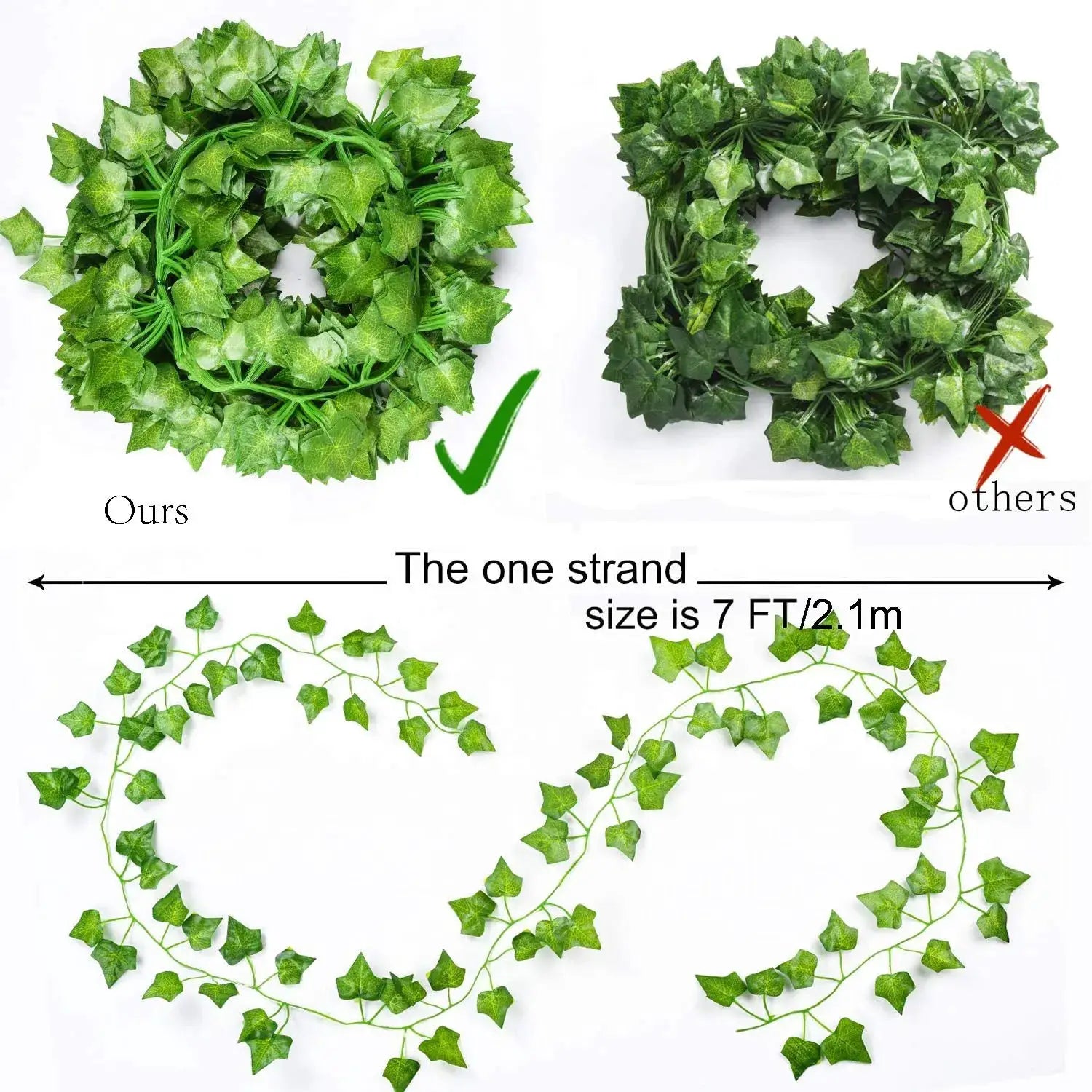 12 Pack 84 Feet Artificial Ivy Leaves Garland Greenery Hanging Vines For Wedding Wall Decor Indoor Outdoor Party