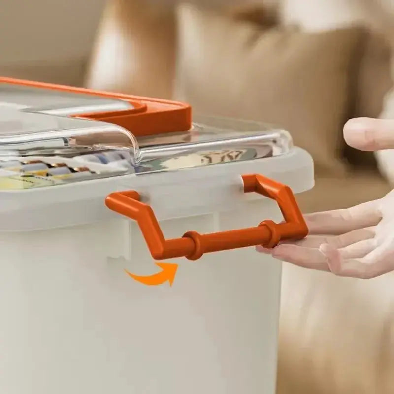 Large Capacity Portable Medicine Box With Multi Layer Drug Storage For Home First Aid Kit And Family Emergency