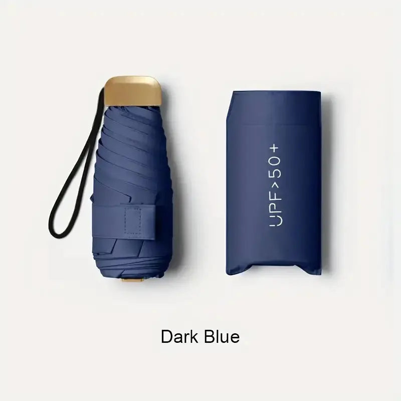 Ultra Light UV Protection Umbrella Compact Foldable Design Stainless Steel Handle For Sun And Rain 190T Canopy