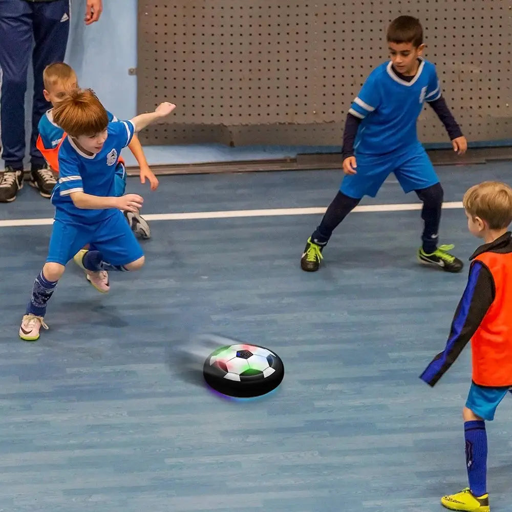 Hover soccer ball for kids with LED lights for indoor play