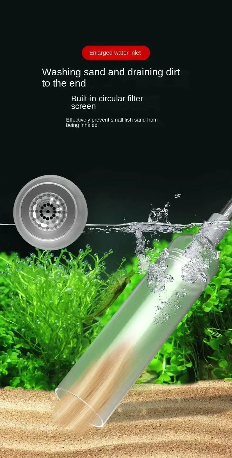 Simples Market fish tank siphon vacuum gravel cleaner with extension tube for aquarium water changes