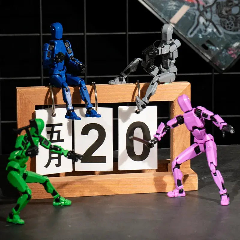 T13 3D Printed Movable Multi Jointed Action Figure Set Lucky 13 Nova 13 Collectible Figures