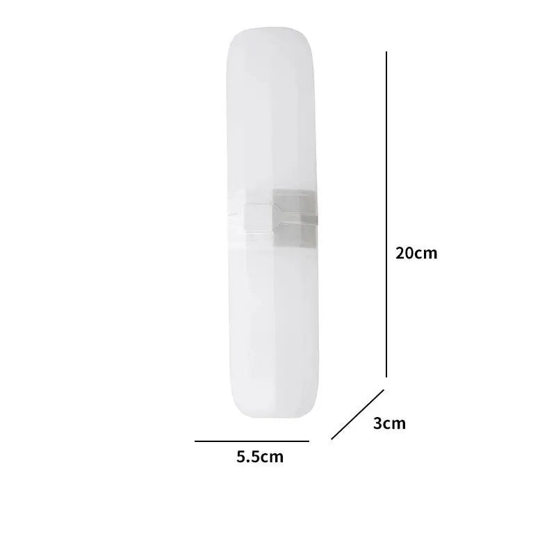 TrailGuard Portable Toothbrush And Toothpaste Case With Breathable Air Holes Keeps Bacteria Away For Travel