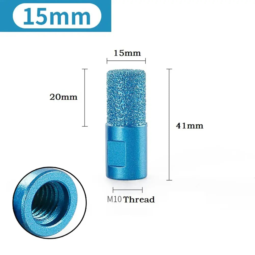 M10 Vacuum Brazed Diamond Milling Cutter Ceramic Tile Marble Stone Slotting Beveling Angle Grinder 6 10 15mm