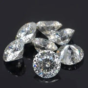 Moissanite Round Cut D Color VVS1 0.1ct-5ct DIY Necklace Earrings With GRA Certificate