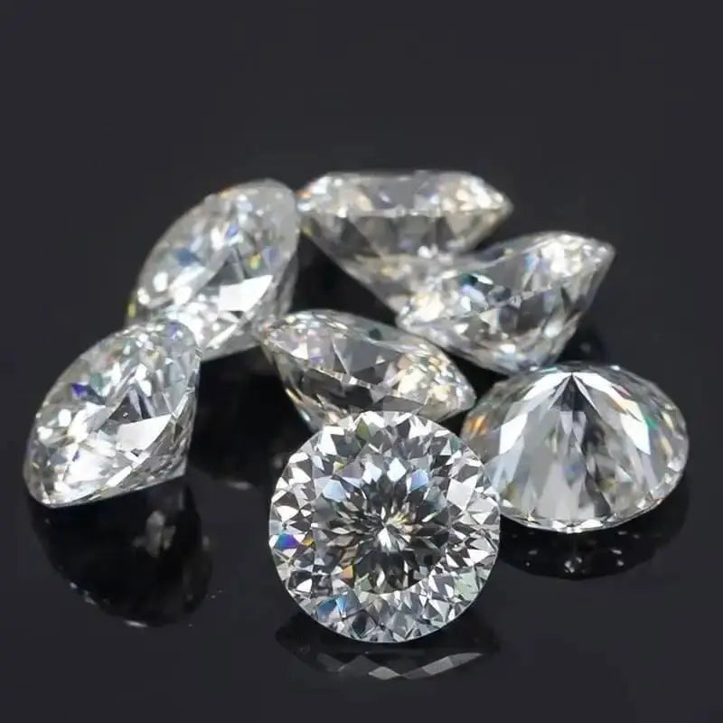 Moissanite Round Cut D Color VVS1 0.1ct-5ct DIY Necklace Earrings With GRA Certificate