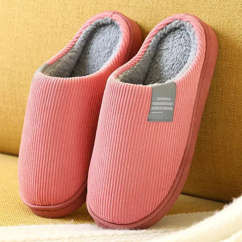 CozyNest Unisex Thick Soft Bottom Home Slippers With Anti Slip Sole For Indoor Winter Comfort And Breathable Cotton