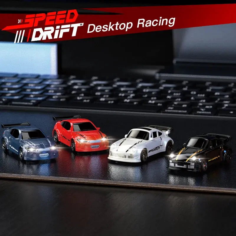 2026 KF20 1:64 Drift RC Car Four Wheel Drive Remote Controlled Racing Car Full Proportion Desk Competition Toy for Boys