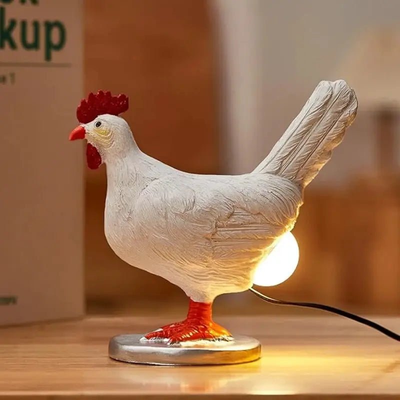 Decorative Night Light Simulated Chicken Lamp LED Table Lamp For Easter Home Decor Party Carnival - Simples Market