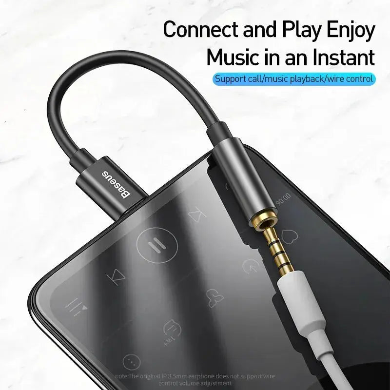 Baseus USB C To Three Point Five Millimeter Earphone Jack Adapter Type C Cable For Huawei And Xiaomi Devices