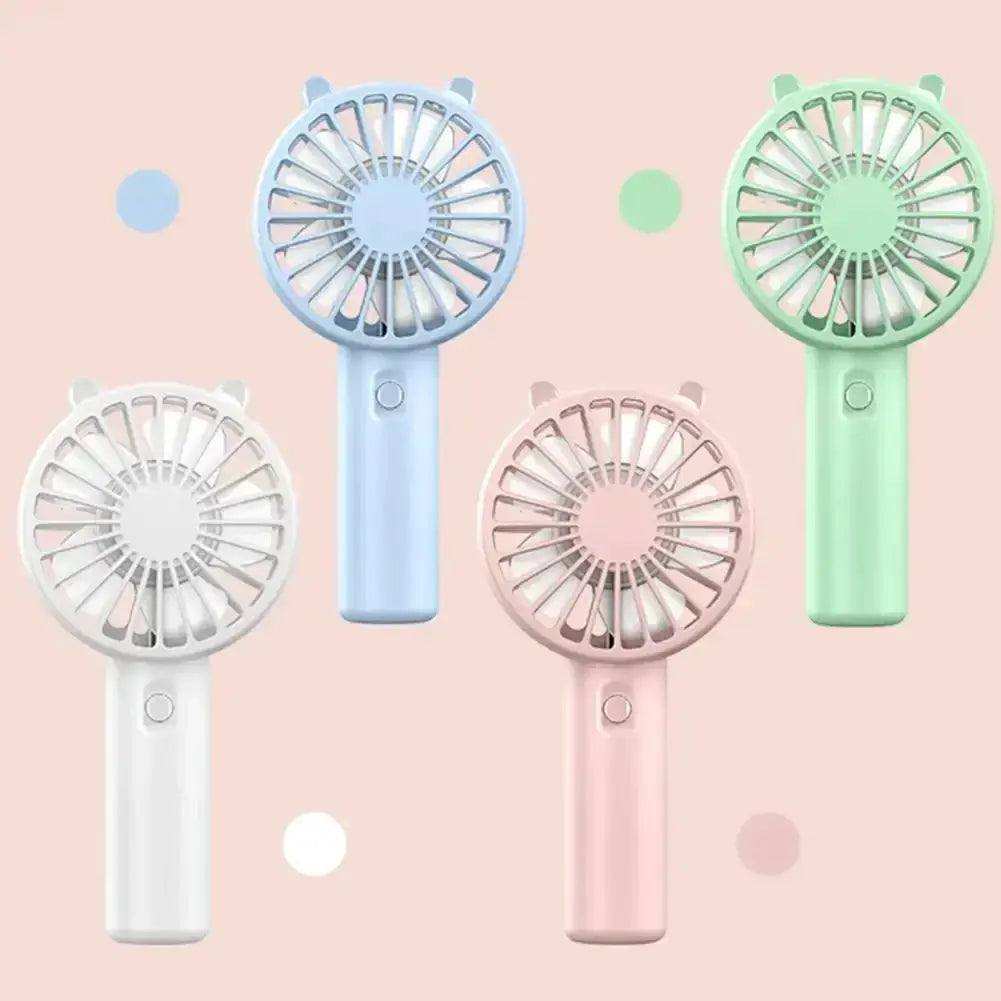 Portable Handheld USB Rechargeable Quiet Mini Desk Fan for Personal Cooling and Travel