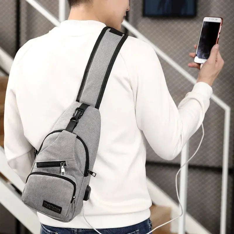 Fashion Casual Men’s Crossbody Messenger Bag - Simples Market