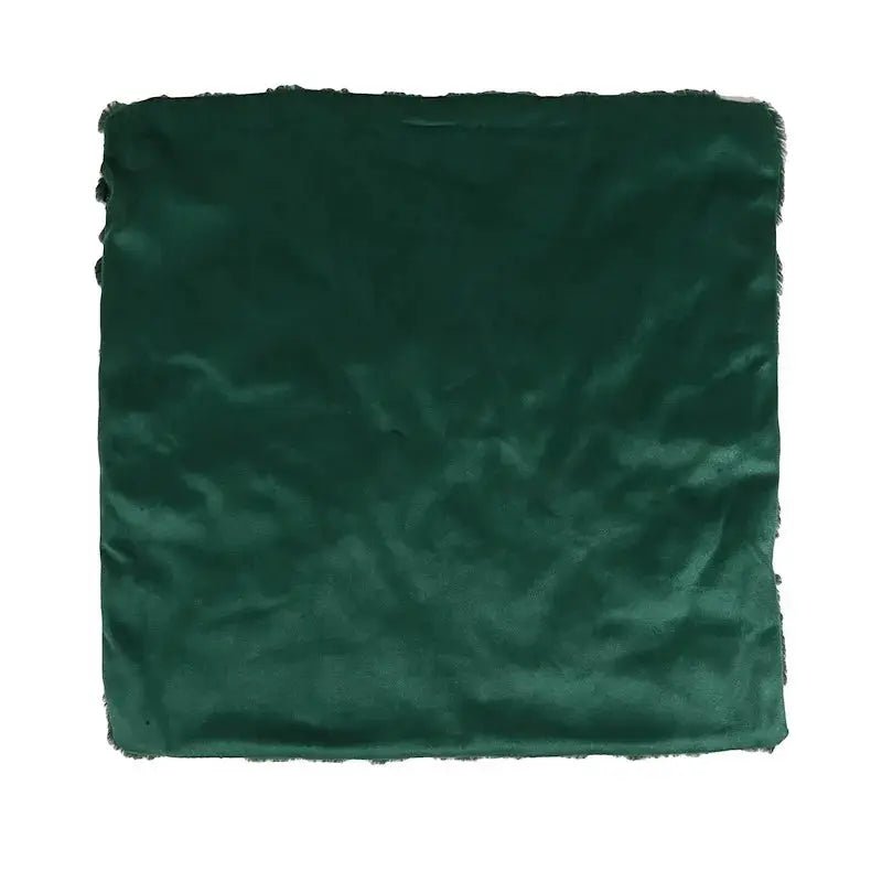 Decorative green velvet pillow cover for couch/sofa, square cushion case