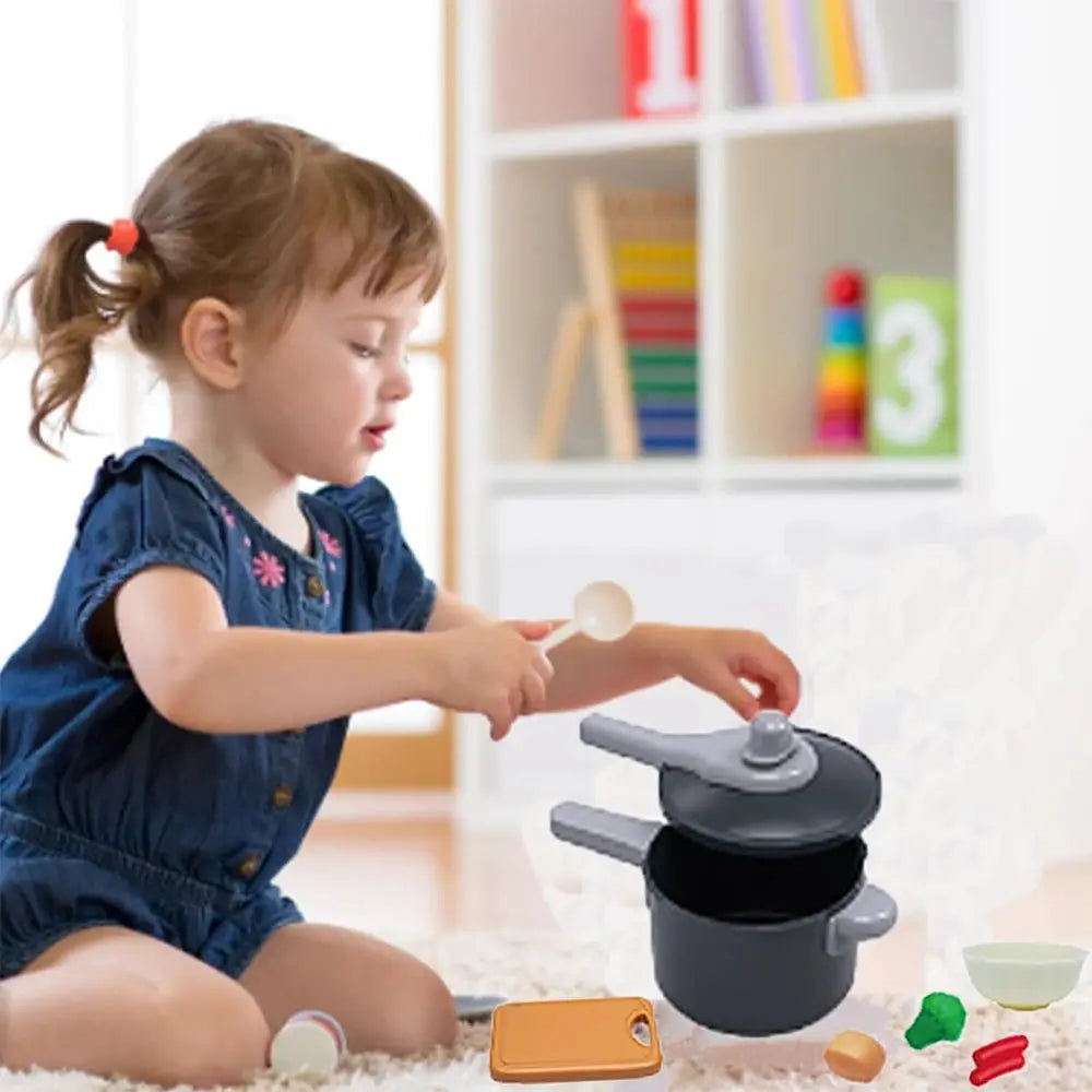 Kids Kitchen Toys Set 59 69 92 Pieces With Play Pots Pretend Food Cooking Toy For Toddlers And Kids Gift