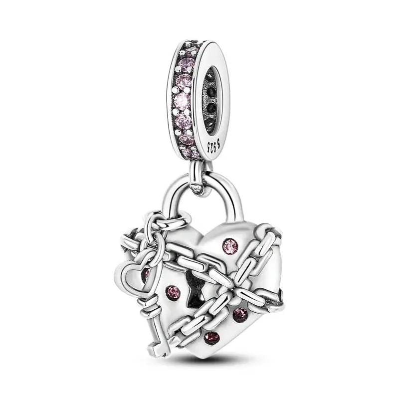 Original 925 Silver Charms Beads For Pendant Charm Bracelet Dangle For Women DIY Fine Jewelry Making Hot Sale