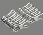 Stainless Steel Beach Towel Clips 10 Pack Keep Towels Secure Windproof Utility Clothespins For Outdoor Lounging