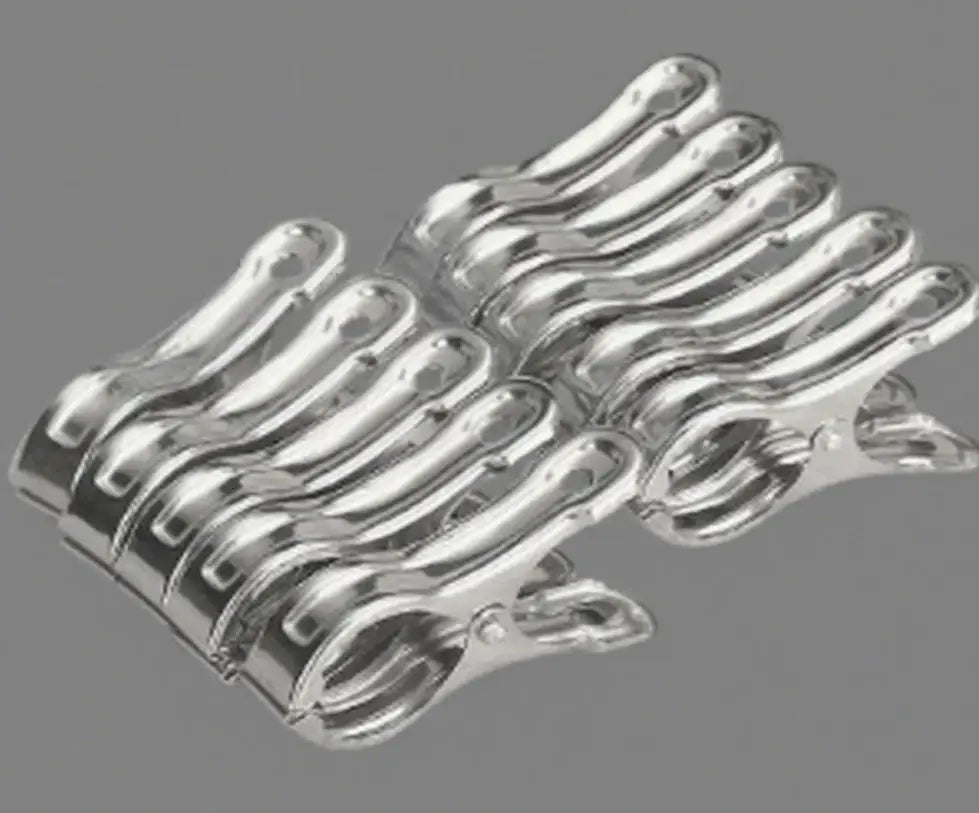 Stainless Steel Beach Towel Clips 10 Pack Keep Towels Secure Windproof Utility Clothespins For Outdoor Lounging