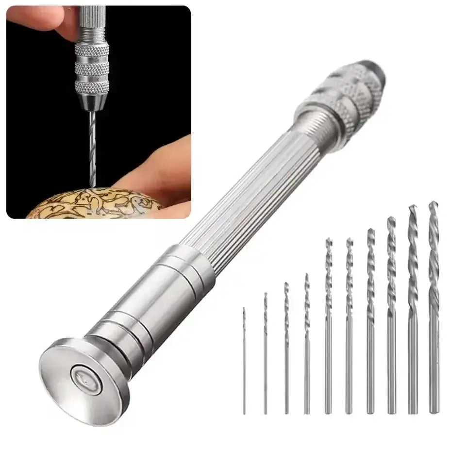 Mini Hand Drill 0.8 To 3.0mm Pin Vice For Watchmaker Precision Woodworking And Watch Repair Tools