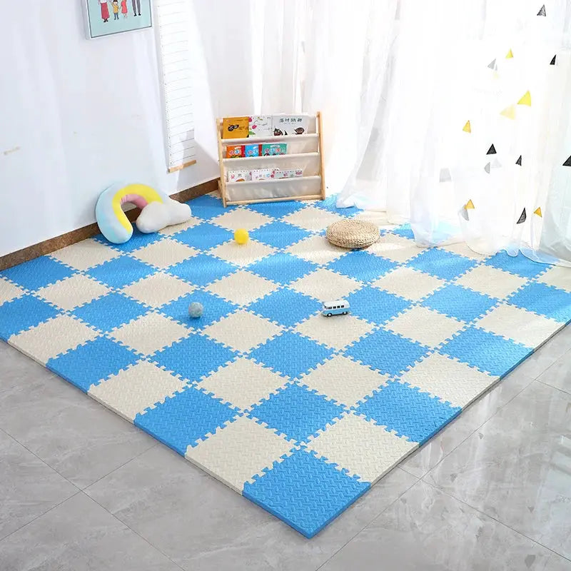 4 To 20 Pieces Puzzle Fitness Mat EVA Interlocking Foam Floor Tiles For Home Gym Non Slip Floor Mat For Kids