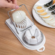 Multifunctional Egg Slicer Stainless Steel Two In One Egg Cutter And Splitter Kitchen Gadget
