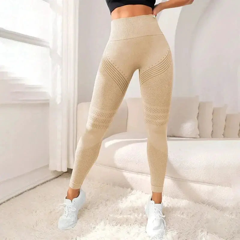VitalFit Seamless Knit Leggings For Women High Waist Booty Lift Quick Dry Breathable Yoga Pants