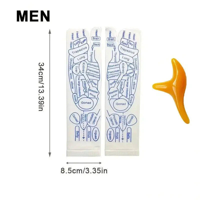 Acupressure Reflexology Socks Cotton Polyester Blend For Foot Massage And Physiotherapy Relief To Relieve Tired Feet