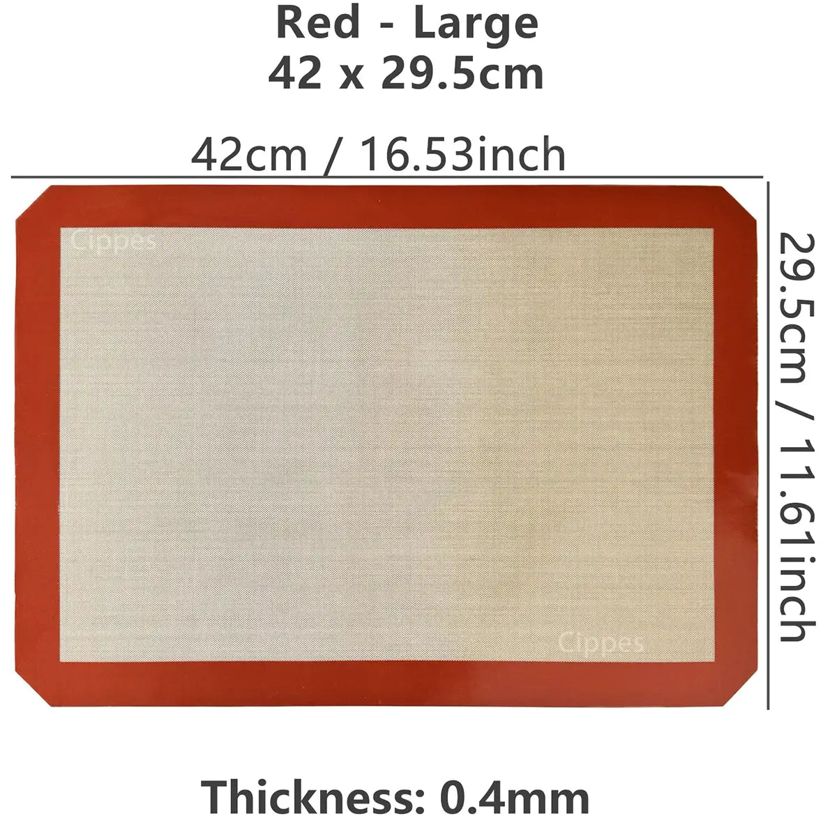 Silicone Baking Mat 0.4mm Thin Reusable Nonstick Heat Resistant Oven Liner For Cookies