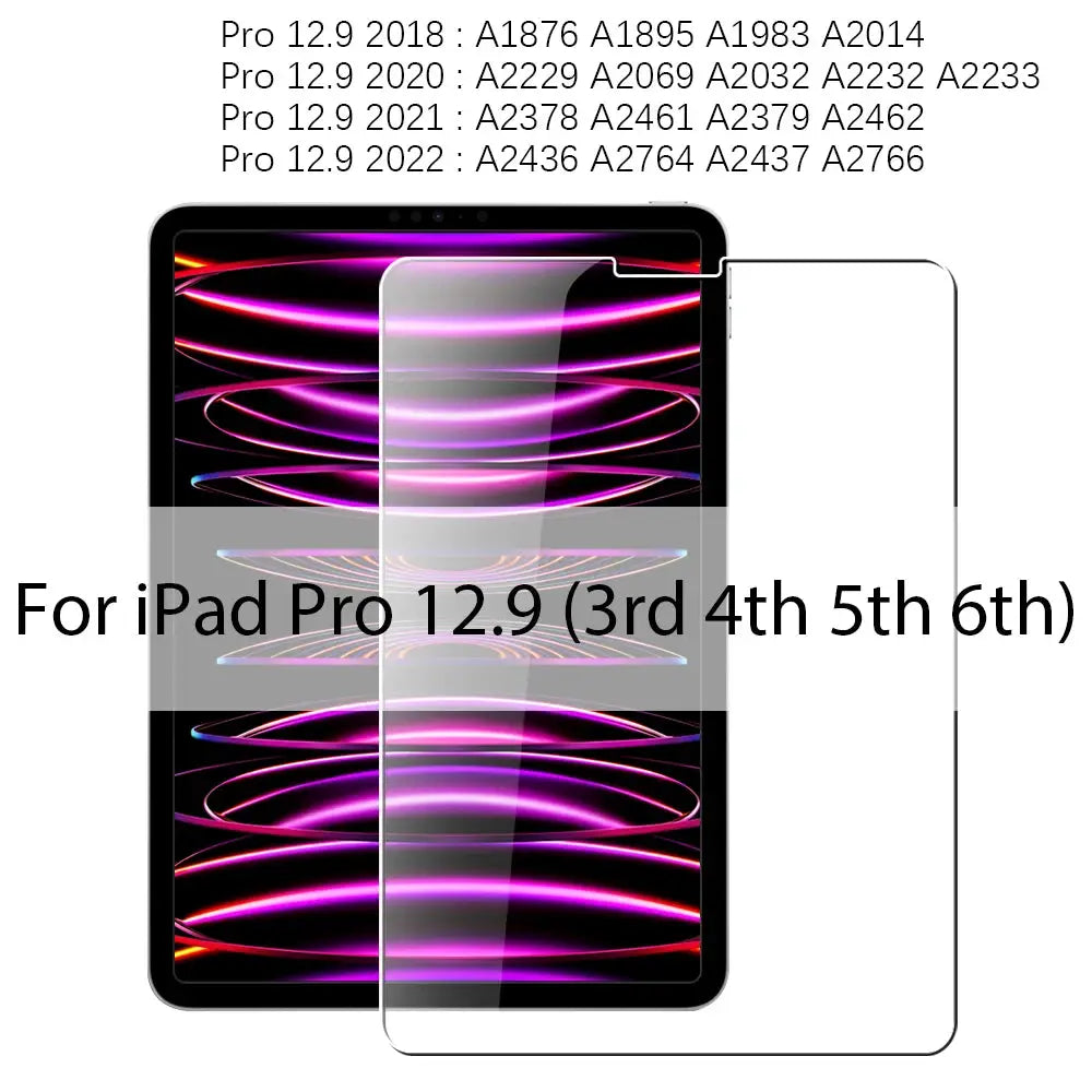 NovaShield Tempered Glass Screen Protector for iPad Pro Air Mini 11 12.9 10.2 Models Ultra Clear and Scratch Resistant