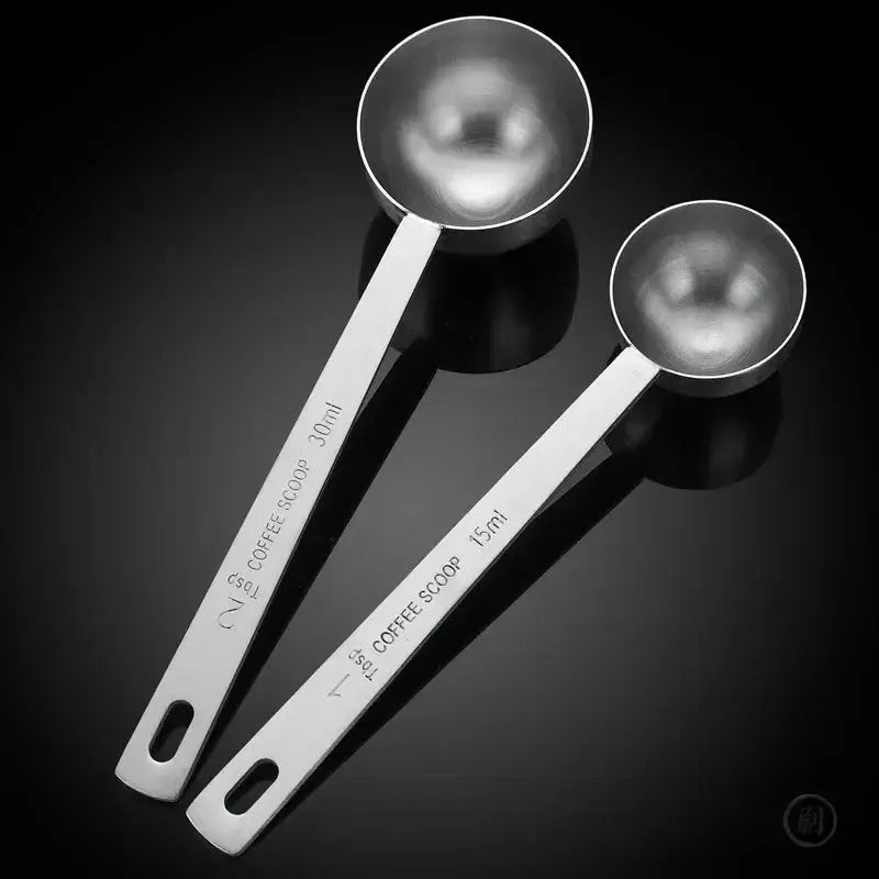 Minimalist Long Handle Measuring Spoon 1 Tablespoon Stainless Steel For Coffee Powder And Spices