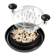 Upgraded Chicken Shredder With Transparent Cover Anti Slip Rotating Tool For Shredding Chicken Beef Cabbage Vegetables