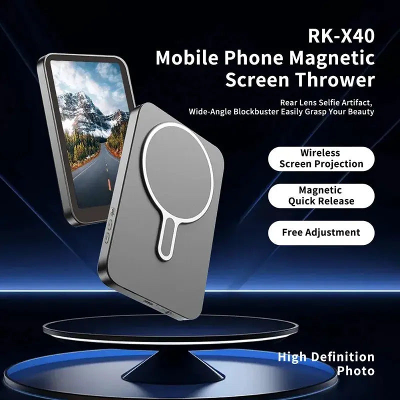 PhonePACE Magnetic Projection Device For Mobile Phones With Rear High Definition Self Shooting And Wireless Projection