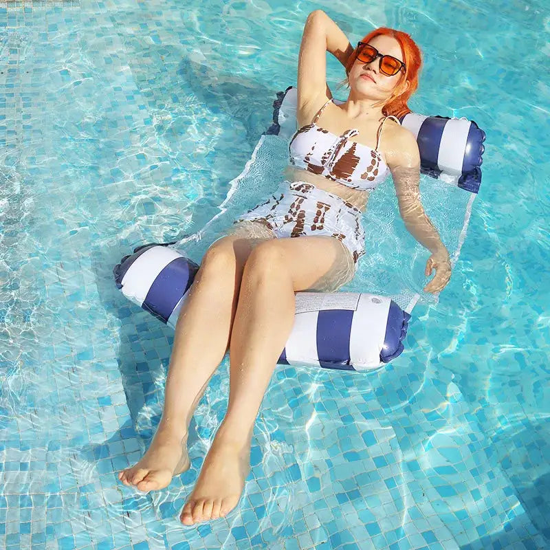 4 In 1 Inflatable Pool Hammock Floats Ideal Saddle Lounge Chair Hammock Drifter For Relaxing Pool Time