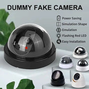 1 Piece Dummy Fake Camera With LED Red Light Battery Operated No Wiring Required Indoor Outdoor Dome Security Camera