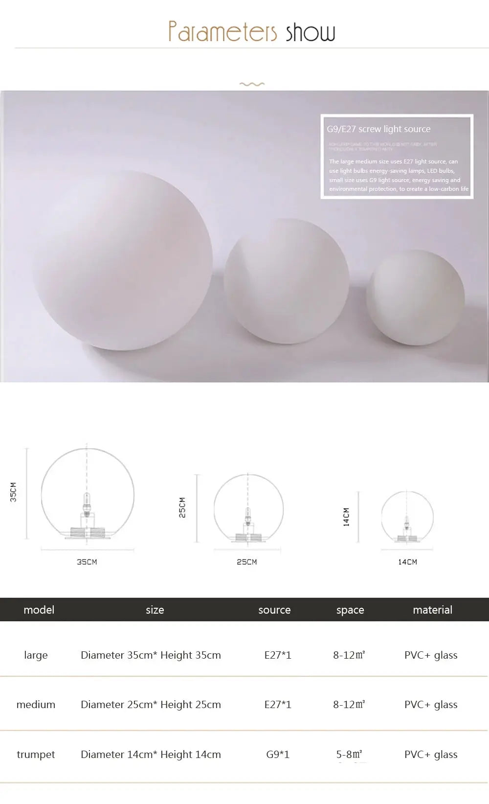 LED glass white ball ceiling light three-ball set for bathroom, balcony, and bedroom