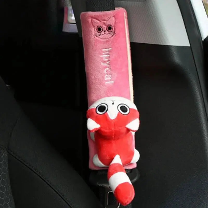 Cute Animal Car Seat Belt Pads Universal Fit Cushion Cover For Shoulder Straps And Belt Protection