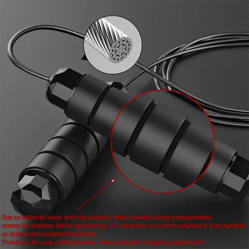 New Jump Rope With Steel Wire Adjustable Length Tangle Free Skipping Rope For Cardio Training And Home Fitness Equipment