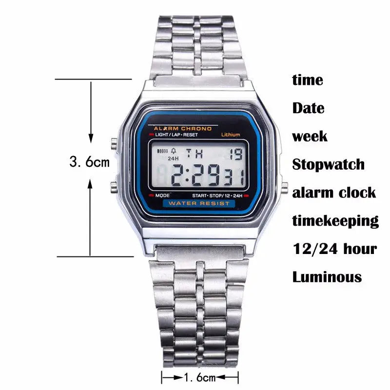 Casucal Digital Sports Watch For Men And Women Waterproof LED Wristwatch With Full Calendar And Alarm