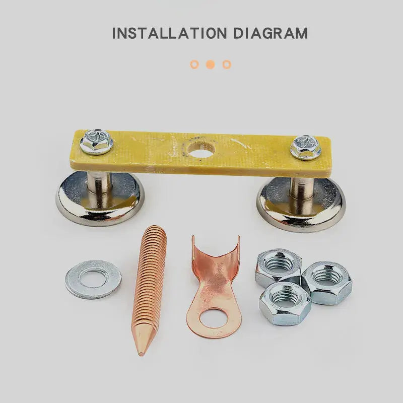 1 Pc Welding Magnet Head Magnetic Ground Clamp Holder For Welder Sheet Metal Repair And Ground Wire Fixture
