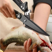 Brand Kitchen Scissors Black Titanium Stainless Steel Heavy Duty Bone Cutting Shears For Chicken Duck Goose