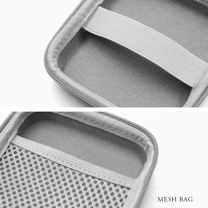 NovaTech Portable Earphone Storage Bag And Data Cable Organizer Case For Chargers USB Drives Multifunctional Protector