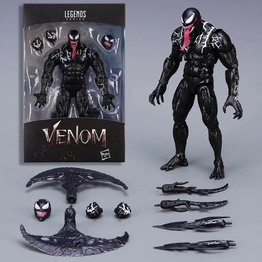 Venom Carnage SpiderMan Legends Action Figure Jointed Movable Face Statue Collectible Toy