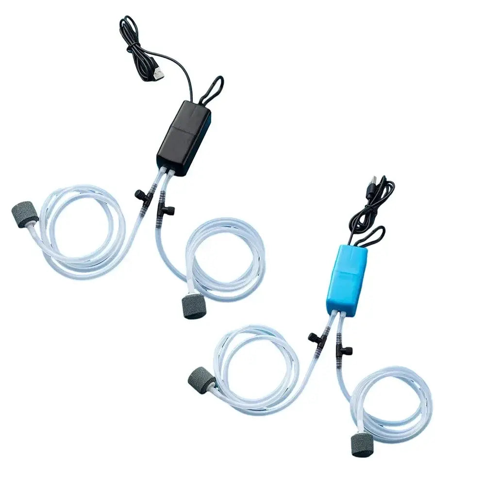 Mini USB Aquarium Air Pump Kit With Air Stone Silent High Energy Efficient Oxygenation For Fish Tanks And Portable Use