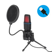 NebulaTech USB RGB Condenser Microphone For Gaming And Streaming Studio Quality Voice For Clear Broadcast