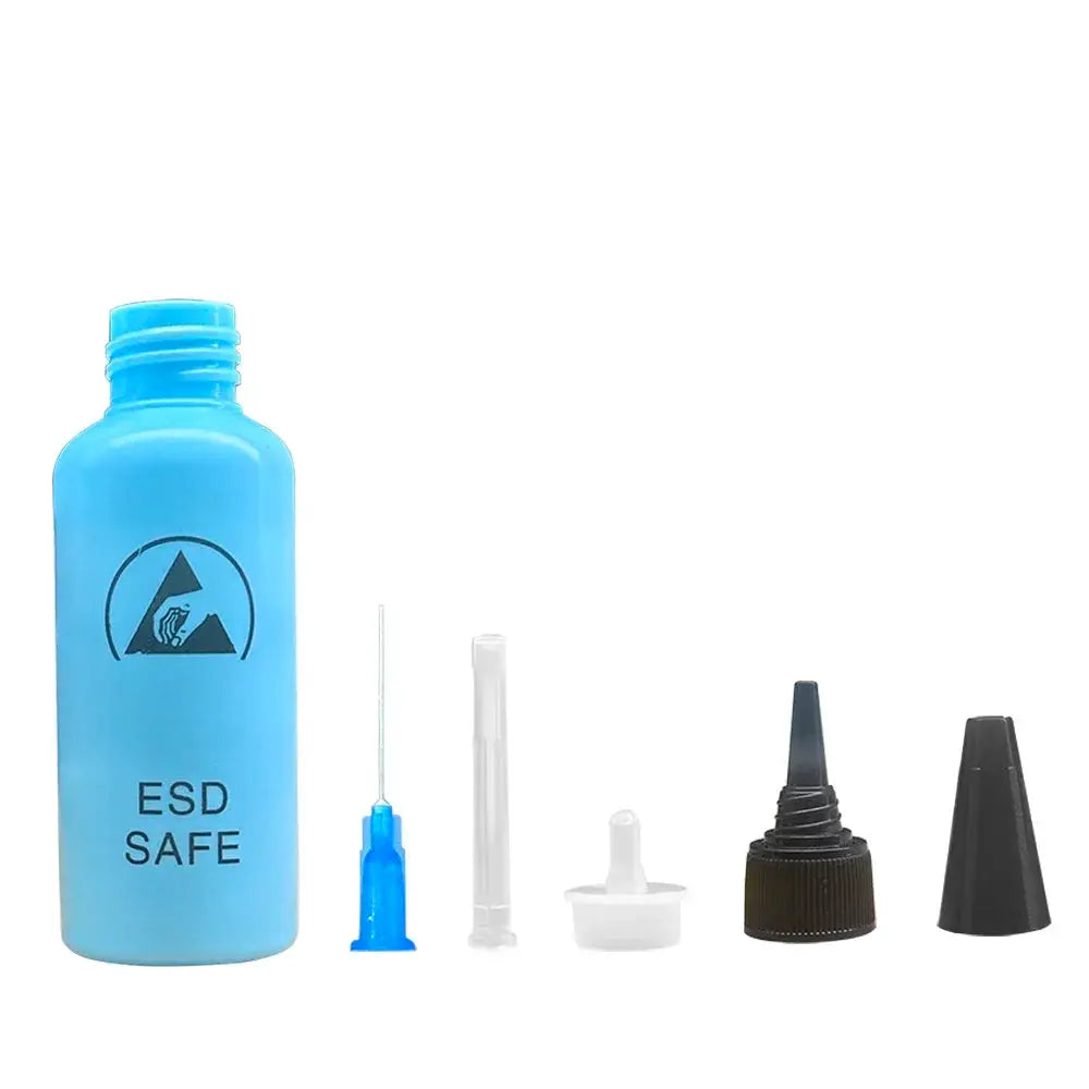 65ML Alcohol Dispensing Bottle With Needle Anti Static Solvent Water For Rosin Wash Mobile Phone Repair Leak Proof