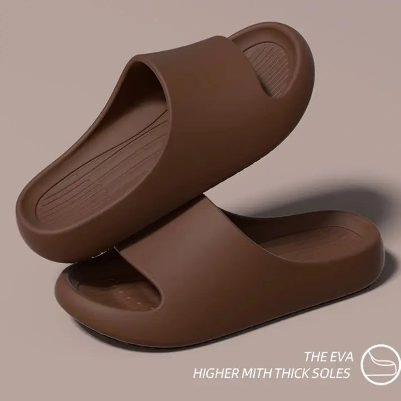 BrightPath Large Size Summer Slippers For Men And Women Lightweight EVA Open Toe Quick Dry Indoor Outdoor Slides