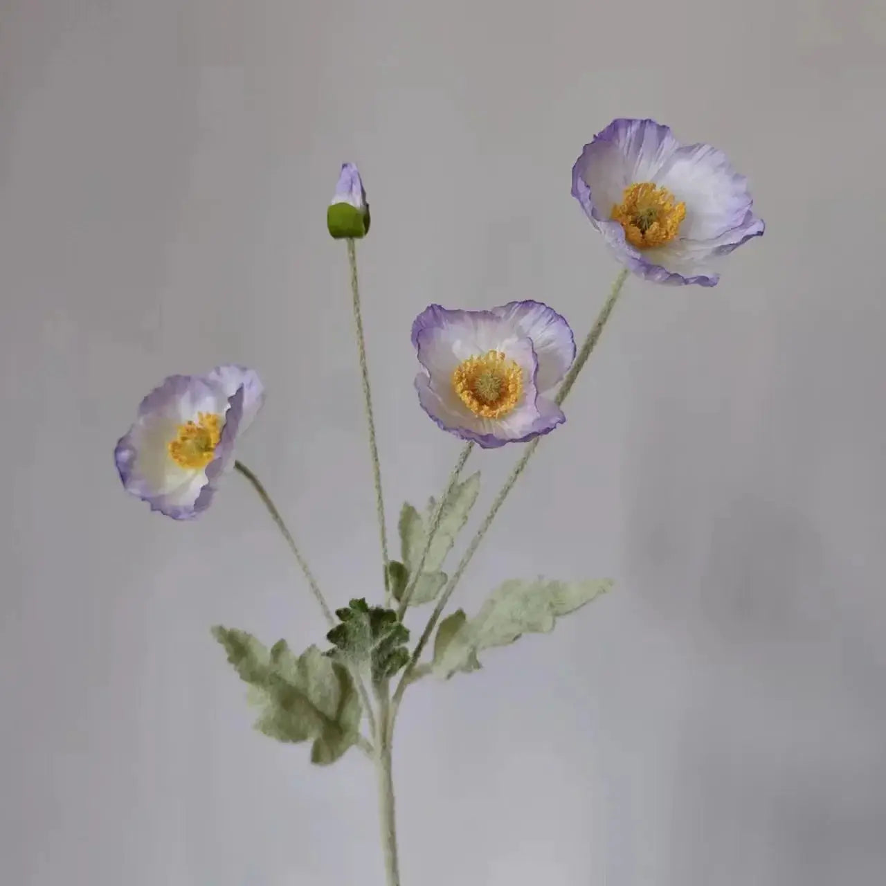 Artificial Silk Poppy Flowers Long Stem for Wedding Centerpieces and Bridal Bouquet Alternative Home Decor