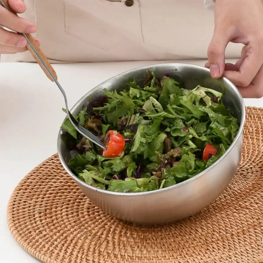 Stainless Steel Mixing Bowl With Integrated Scale Large Capacity For Cooking And Baking