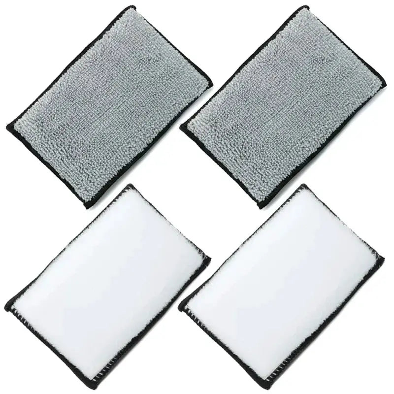 Simples Market 4-piece double-sided microfiber scrubbing sponge set for car detailing